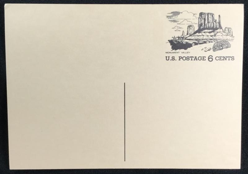 US #UX62 Unused Postal Card Monument Valley SCV $.50