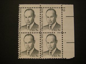 Scott 1865, 35c Charles R Drew MD, PB4 #2 UR, MNH Great Americans Beauty