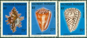 FRENCH POLYNESIA C138-40 MNH CV $13.50 BIN $7.50
