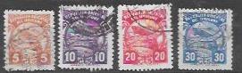 Uruguay #Q70-73 nice used set.  Ships and Trains.