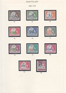 BASUTOLAND - 1938-65 SELECTED STAMPS - 85V - MINT LH