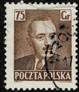 1950 Poland Scott Catalog Number 496 Used