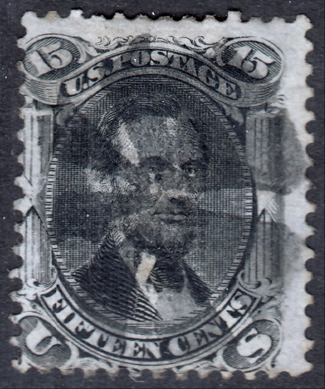 #91 Used, Fine, Attractive fancy cancel (CV $575 - ID24011) - Joseph Luft