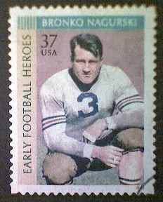 United States, Scott #3808, used(o), 2003, Bronko Nagurski,  37¢