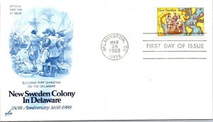 FDC 1988 SC #C117 Artcraft Cachet - Wilmington DE - Single - J2958