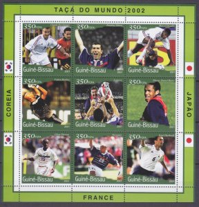 2001 Guinea-Bissau 1388-1396KL 2002 FIFA World Cup in Japan and Korea 8,00 €