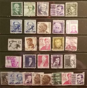 1278-95 Prominent Americans Used Set W/Coils E897