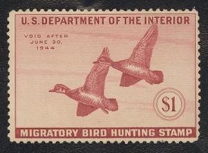 #RW10, Mint F/VF-OG. Tiny flaws. Cat $50