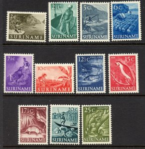 Suriname # 253-63, Mint Hinge