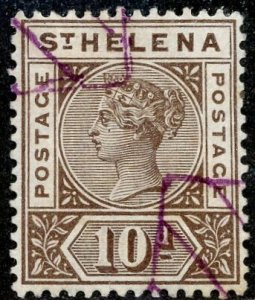 St. Helena, Scott #46, Used, with remainder cancel