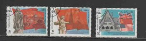 AFGHANISTAN #1132-1134  1985 END OF WW II, 40TH ANNIV.     MINT VF NH  O.G  CTO