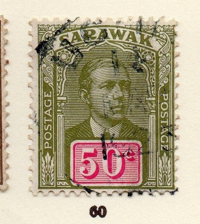 Sarawak 1918 Brooke Early Issue Fine Used 50c. 261300