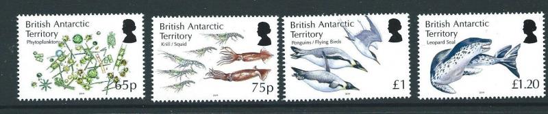 BRITISH ANTARCTIC TERR. SG654/7  2014 FOOD WEB  MNH