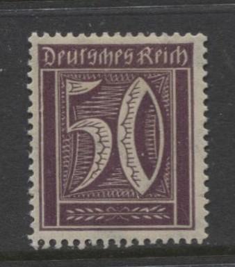 GERMANY. -Scott 167- Definitives -1921- MH - Wmk 126 - Single 50m Stamp