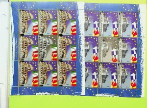 MACEDONIA Sc 657-8 NH MINISHEETS OF 2014 - EUROPEAN CAPITALS - (JS23)