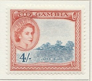 1953 Gambia 4s MH* Stamp A4P40F40092-