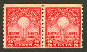 U.S. #656 MINT PAIR OG NH