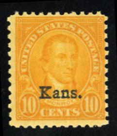 United States, 1910-30 #668 Cat$5, 1925 10c orange yellow, never hinged