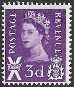 Great Britain-Scotland # 1   QE II Regional - 3d  (1) Mint NH