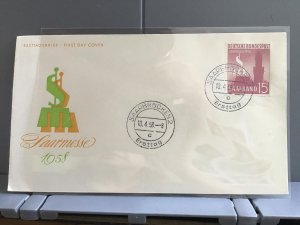 Germany Saarland 1958  First Day Stamps Cover  R29268