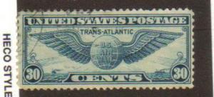 #C-24 Used  30c Trans-Atlantic Issue  1939 clean face