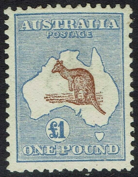 AUSTRALIA 1913 KANGAROO 1 POUND 1ST WMK 