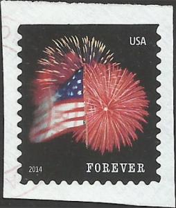 # 4855 USED FORT McHENRY FLAG AND FIRE WORKS