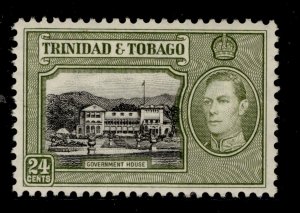 TRINIDAD AND TOBAGO GVI SG253, 24c black and olive-green, M MINT.