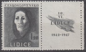 Czechoslovakia Scott #329 MH 1947