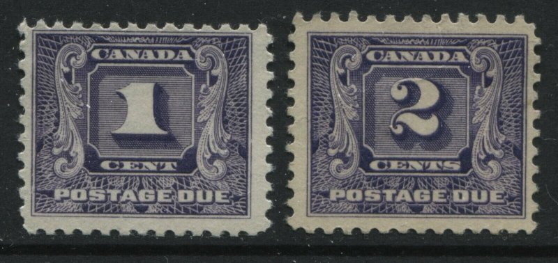 Canada 1930 1 and 2 cents Postage Dues unmounted mint NH