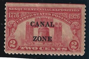 Canal Zone Scott #96 Mint NH 2c Overprint 2019 CV $7.00