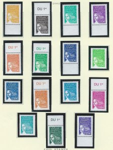France  mnh  sc #  2849-2863
