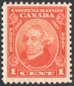 Canada SC#141 1¢ Sir John A. Macdonald (1927) MLH