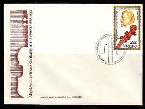 Poland, Scott cat. 2482. Violinist issue. First Day Cover. ^