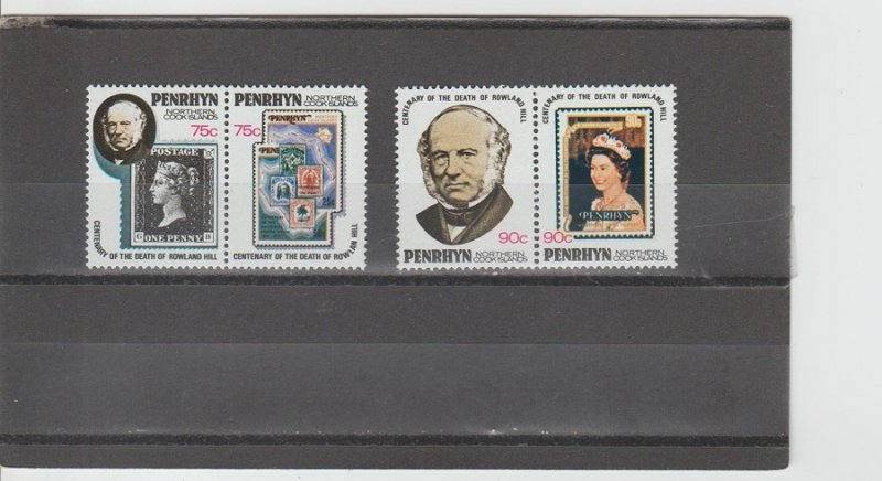 Penrhyn Island  Scott#  107-108  MNH  (1979 Sir Rowland Hill)