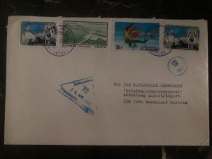 1987 Pyongyang North Korea DPR Airmail cover to DDR East Germany