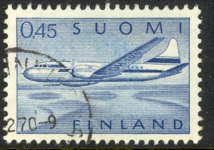 FINLAND 1959 45p Convair 440 Over Lakes Airmail Sc C8 VFU