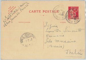 81982 - FRANCE - Postal History - STATIONERY CARD Yvert # 285 Michel # P46 1937