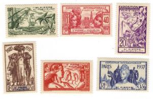 St. Pierre #165-70 Paris Expo set - MH cpl