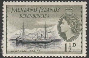 Falkland Island Dependencies, #1L21 MH From 1954