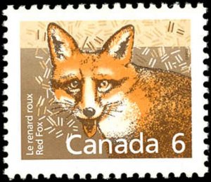 Canada Scott #1159 VF/MNH 1988 6¢ Fox - Post Office Fresh