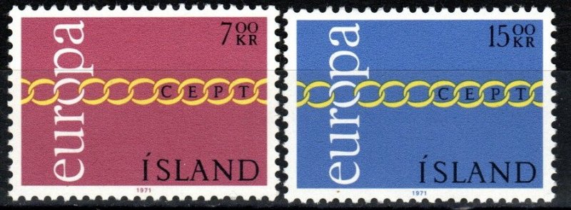 Iceland  #429-30  MNH CV $5.00 (S10807)