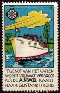 Vintage Denmark Poster Stamp The Enjoyment Of Sailing Is Much Increased