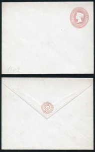 EP22 QV 1d Pink Envelope Size H (24.5.77) Mint