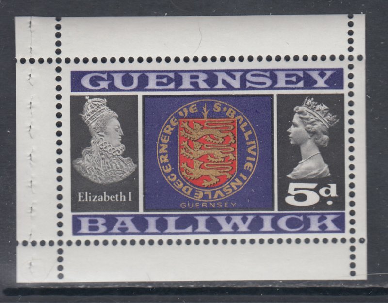 Guernsey 14a Booklet Pane MNH VF