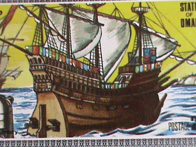 ​OMAN STAMP-1977-WORLD FAMOUS CRUISER IMPERF -MNH-S/S SHEET VERY FINE