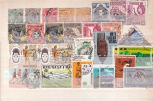 SA18k Kenya, Uganda, Tanganika selection of used stamps