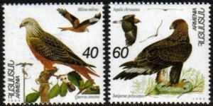ARMENIA Cat#054-5  Birds of Armenia Scott #499-500