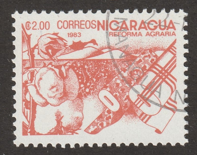 Nicaragua, stamp, Scott# 1299, used, single stamp, #1299