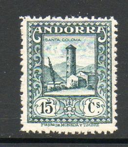 Andorra Spain #16 Mint Never Hinged E95